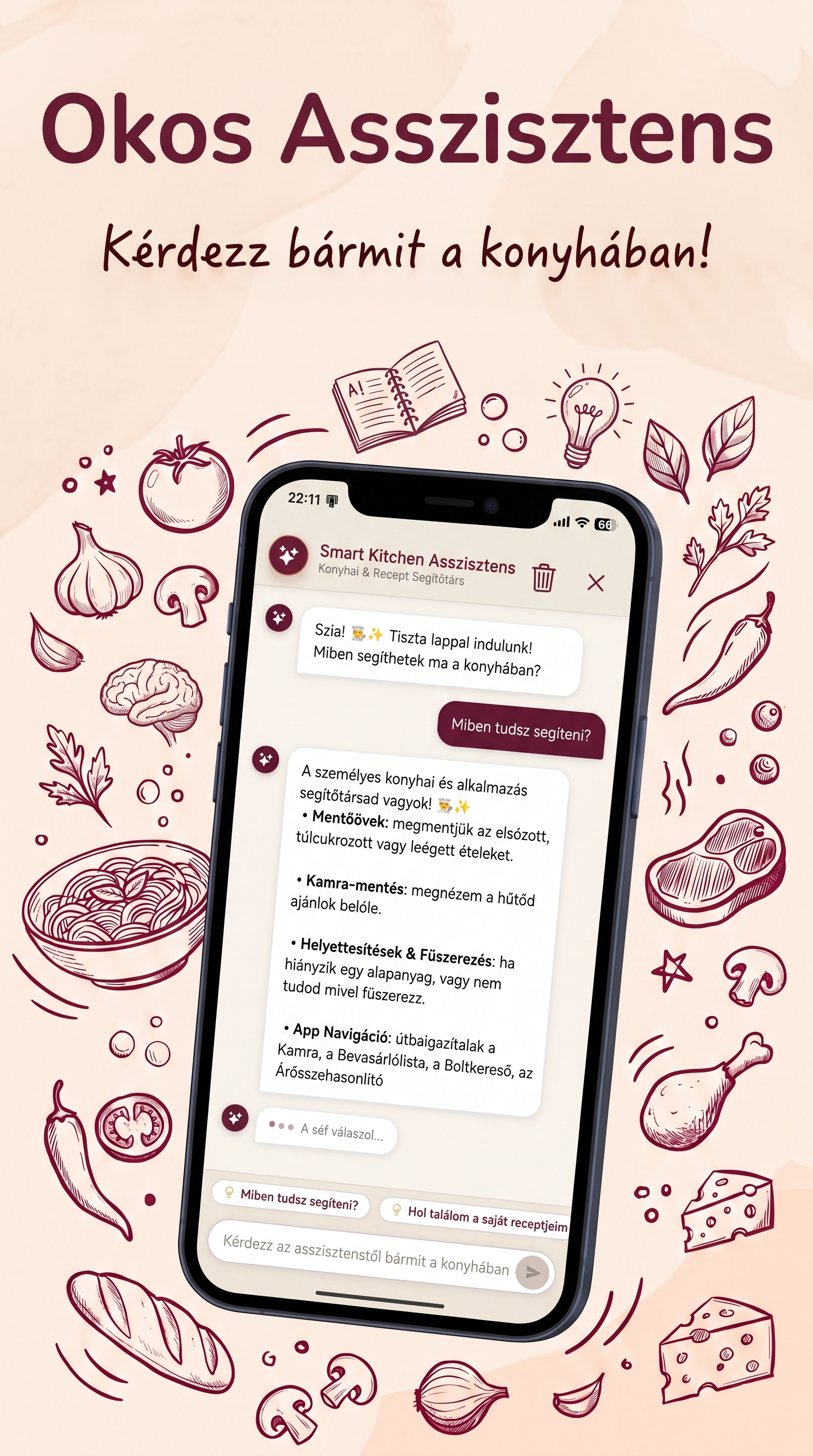 Okos AI Konyhai Asszisztens